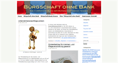 Desktop Screenshot of buergschaft-ohne-bank.de