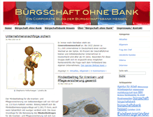 Tablet Screenshot of buergschaft-ohne-bank.de